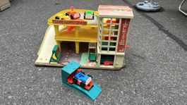 Fisher Price Parkhaus Vintage 70er Jahre Spielzeug Retro