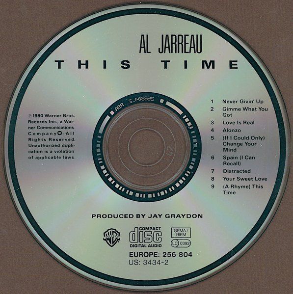 CD: Al Jarreau – This Time – Usato da Brittnau venduto da Zibu 2