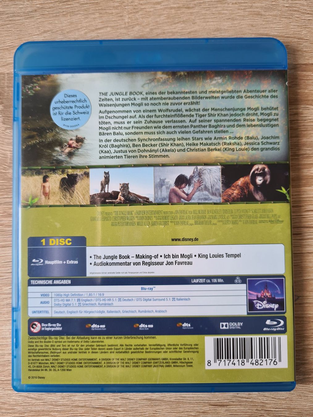 Tutti i DVDs: The Jungle Book (2016) - Blu-ray – Usato da Carouge GE venduto da Franllo 1