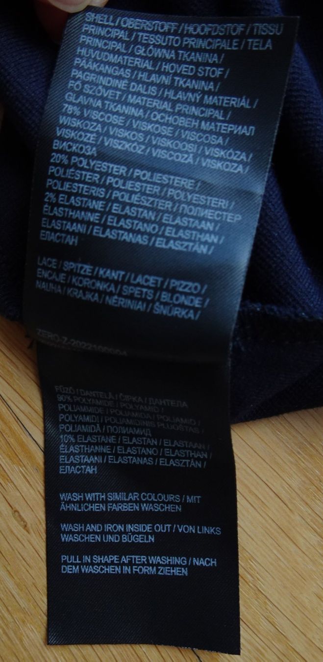 Vestiti: Kleid Zero Gr 40 dunkelblau spitze Cocktailkleid Maxikleid – Usato da Winterthur venduto da blumeblau77 3