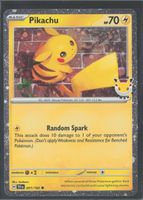 POKÉMON / Pikachu / Pokemon Day Promo / Cosmo Holo + Swirl