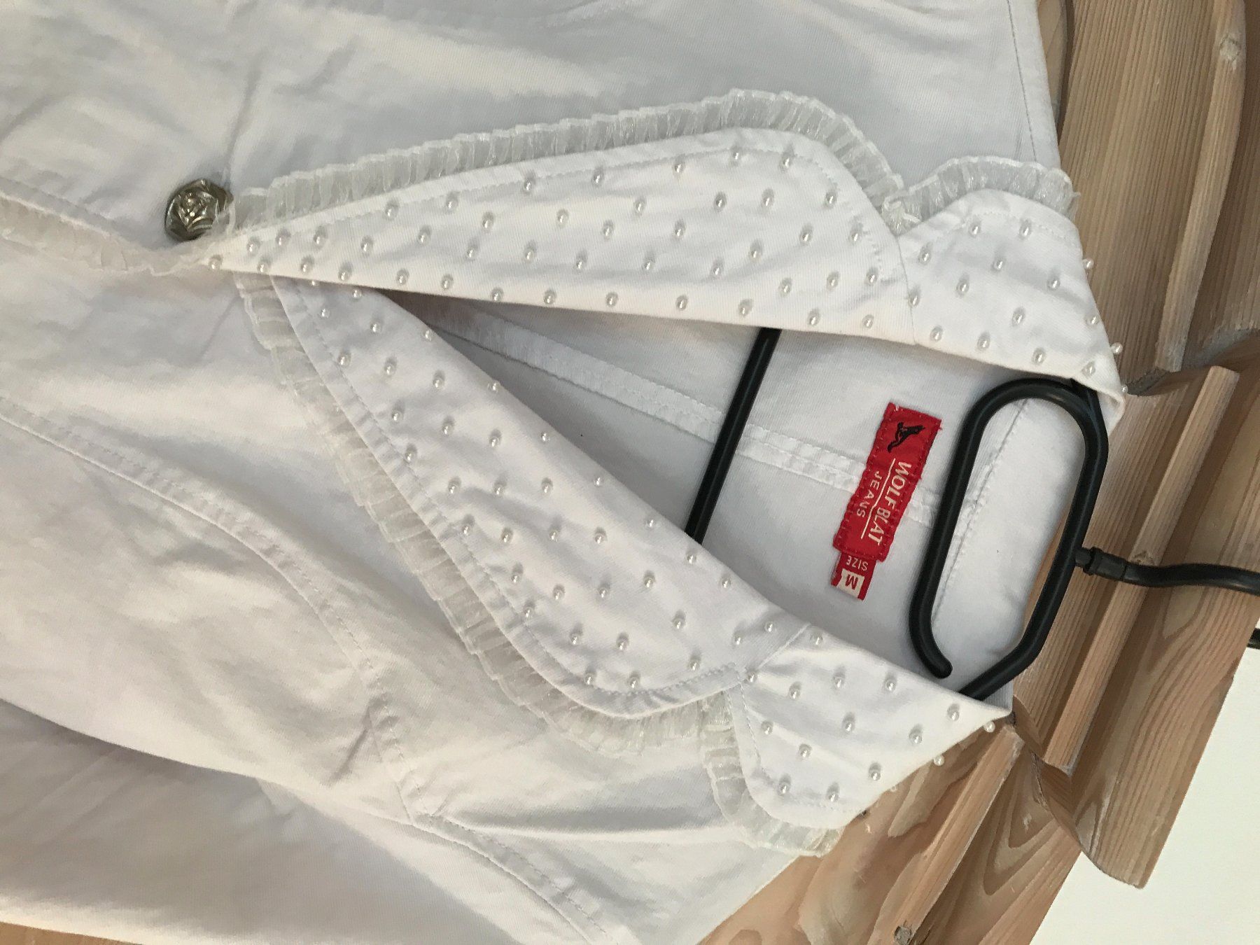 Giacche: Jeansjacke weiss/ Baumwolle/ Gr. 36 – Usato da Dübendorf venduto da nerino03 3