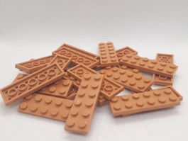 Lego 20 Stk. Plate 2x6 medium nougat (new)