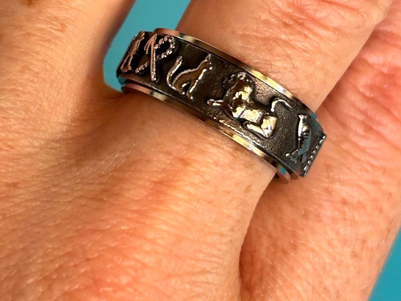 Anelli: Fingerring Edelstahl Glyphen (61) – Nuovo e nell'imballaggio originale da Laufen venduto da Bellavitaboom 9