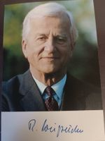 Richard von Weizsäcker - handsignierte Autogrammkarte
