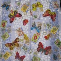 Serviette schmetterling lila (t102) 2Stk.