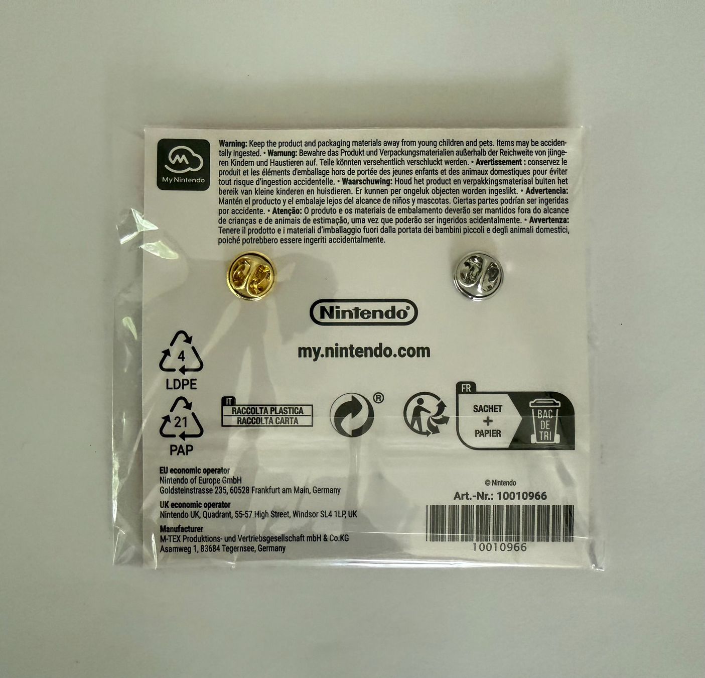 Nintendo Plaquettes & Badges: Nintendo Mario Pins – Neuf avec emballage d'origine à Liebefeld par murthag 1