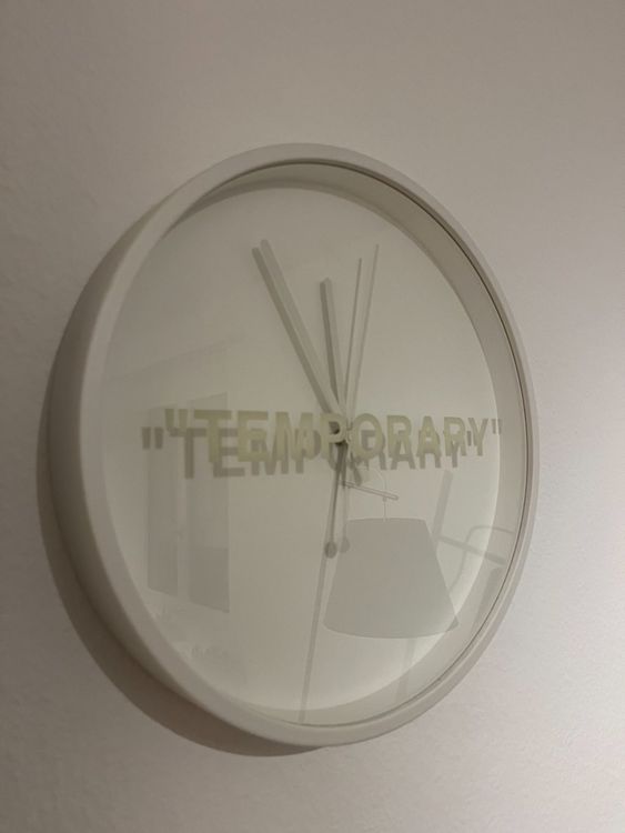 Virgil Abloh x MARKERAD Temporary Wall Clock