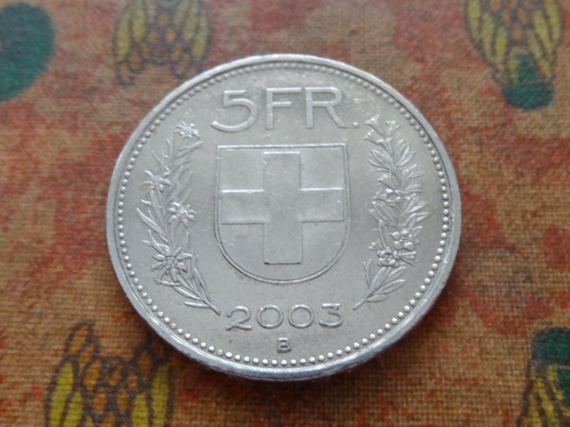 Toutes les monnaies: 5 Fr. 2003 – D'occasion à Romanel-sur-Lausanne par Swift13
