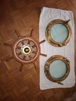 Schiffsrad und zwei Bullaugen gebraucht