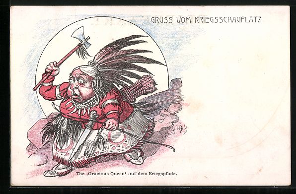 Ansichtskarten: Gracious Queen Victoria auf dem Kriegspf – Gebraucht aus Berlin von bartko-reher