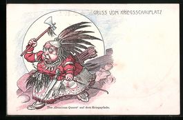 Gracious Queen Victoria auf dem Kriegspf
