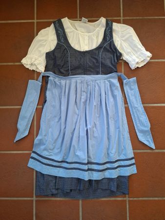 Pulsiva; dunkelblaues Trachten Dirndl Gr. XL, 48/50