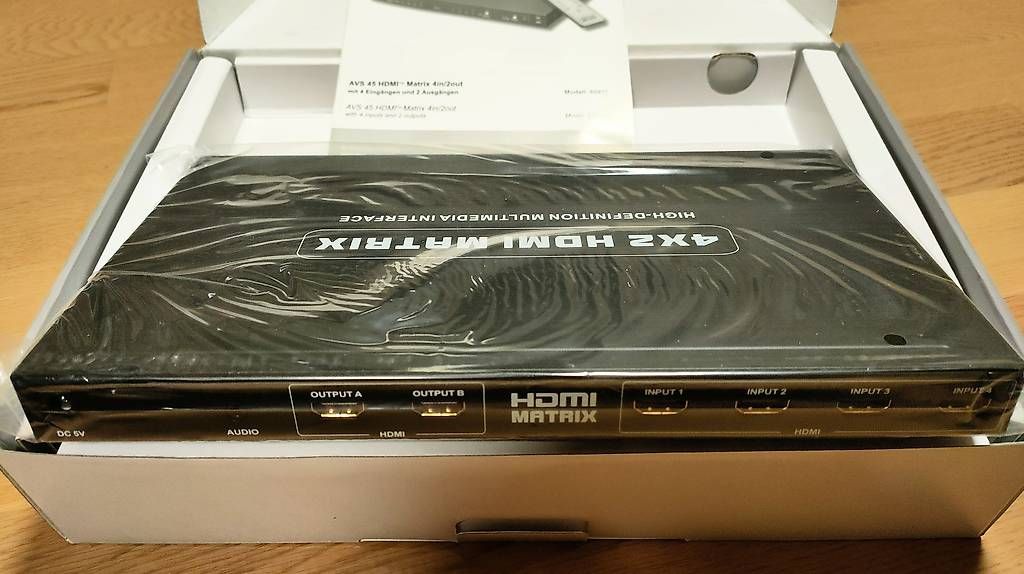 Adattatori: HDMI Matrix Goobay 4In/2Out – Usato da Müllheim Dorf venduto da Saxmania 2