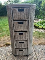 Rattanschrank schmal oliv