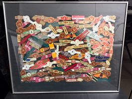 Diverse Cigarren Banderollen, inkl.Rahmen
