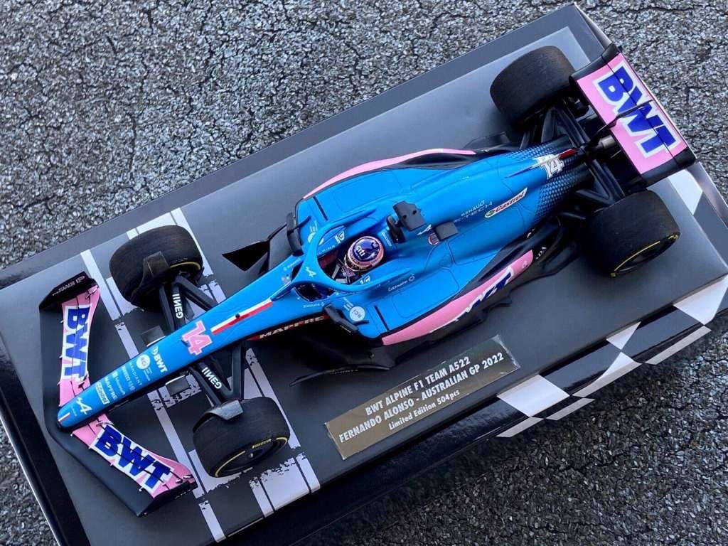 Miniature Alpine F1 A522 Fernando Alonso GP Australie 2022 – Minichamps 1/18
