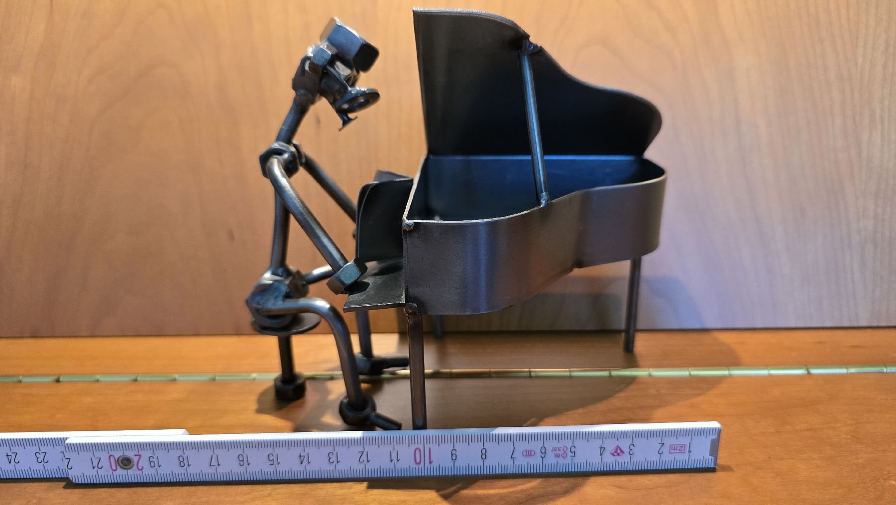 Statuette: Klavierspieler aus Metall – Usato da Zürich venduto da Bauer19 6