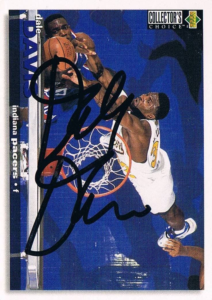 Autografi: Dale Davis 1969- NBA Indiana Pace Autogramm Upper Deck 6x9cm – Usato da Bischofszell venduto da Gottselig