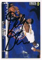 Dale Davis 1969- NBA Indiana Pace Autogramm Upper Deck 6x9cm