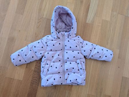 Name It Puffer Jacket Pink Hearts Size 98