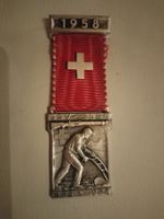 Antiker Schützen Auszeichnung Medaille 1958