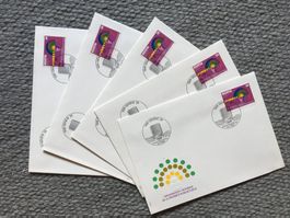 Dienstmarken OMPI 5x FDC Nr. 5