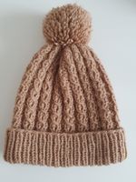 Bonnet petite fille beige