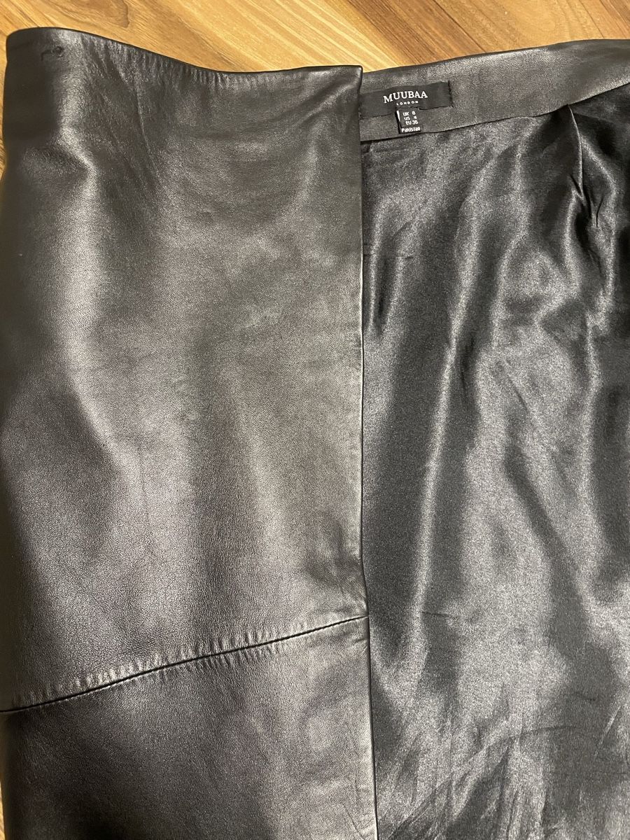 Gonne: MUUBAA asymmetric leather wrap skirt – Usato da Zürich venduto da AH8001 2