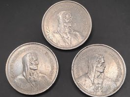 3x 1968 - 5 Franken - B - 1. Ausgabejahr in Kupfer/Nickel