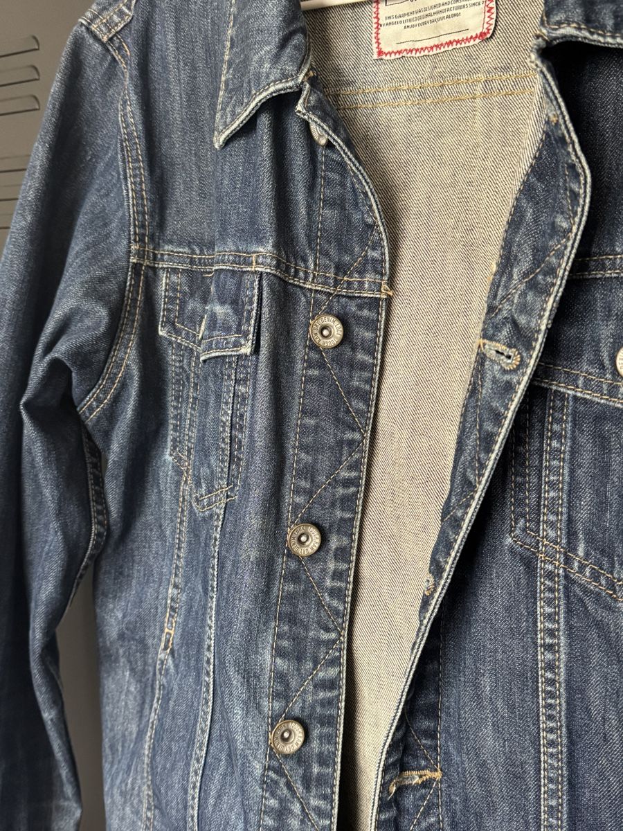 Giacche: Stylish Angelo Litrico Denim Jacket - Size L, Blue – Usato da Effretikon venduto da expiredrice 2
