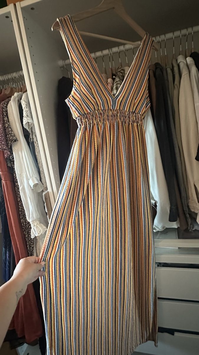 Vestiti: Even&Odd Maxikleid gestreift Gr. M Sommerkleid – Usato da Winterthur venduto da whatdreamz 1