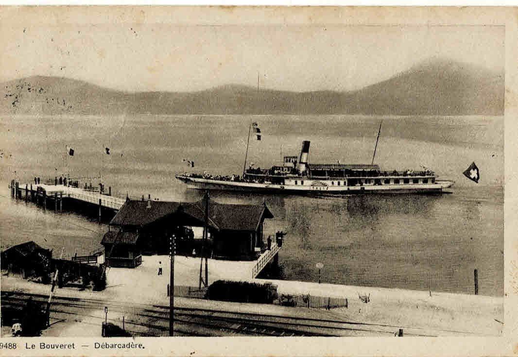 Cartoline postali: Le Bouveret  Debarcadere – Usato da Sulz AG venduto da Oberdanne8