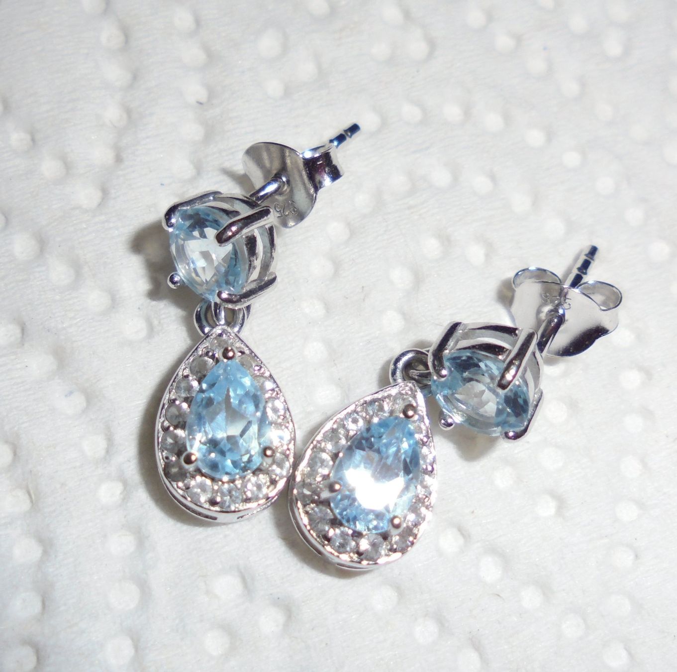 Ohrringe & -stecker: Echtschmuck: Himmelblauer Topas Silberohrstecker – Neu (gemäss Beschreibung) aus Zuchwil von maumauchi 5