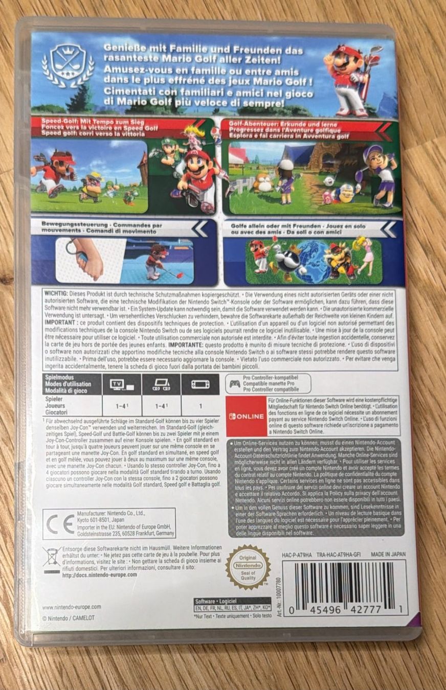 Nintendo Giochi: NINTENDO SWITCH MARIOGOLF SUPER RUSH – Usato da Zürich venduto da Frei-Occasionen 1