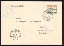 1941 Flugpost Brief "Pro Aero 1941"