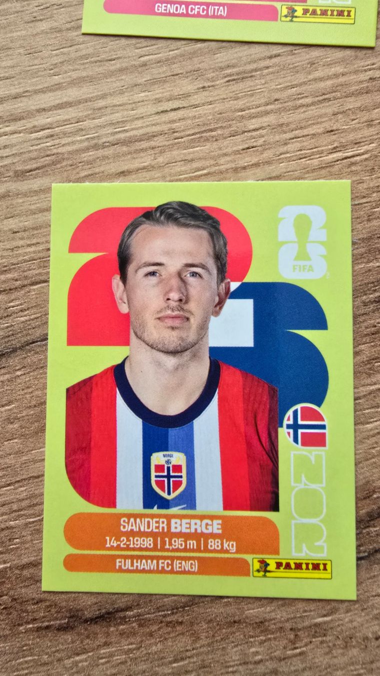 Panini Carte collezionabili: Panini WM 2026 Norway Sander Berge – Nuovo (secondo la descrizione) da Seewen SZ venduto da mads_around