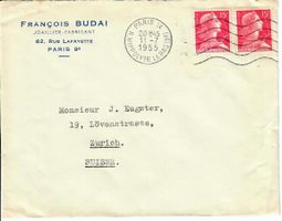 Brief, Paris - Zürich 1955