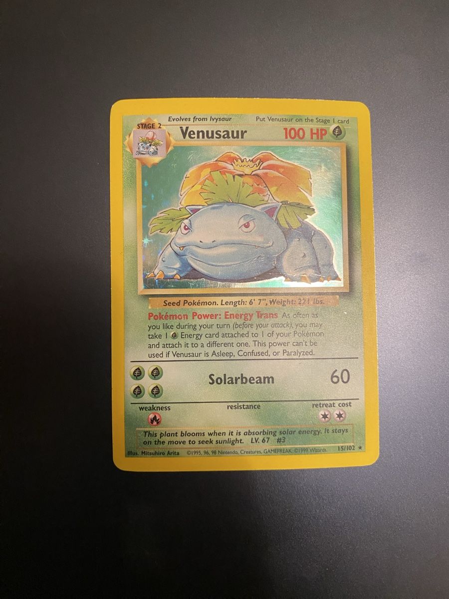 Pokémon Sammelbilder & Trading cards: Venusaur Base set unlimited  – Gebraucht aus Zürich von ico_9ych