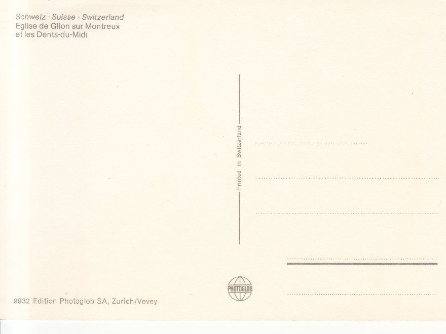 Cartoline postali: Glion ca. 1970 – Usato da Bürglen TG venduto da StampGraf 1
