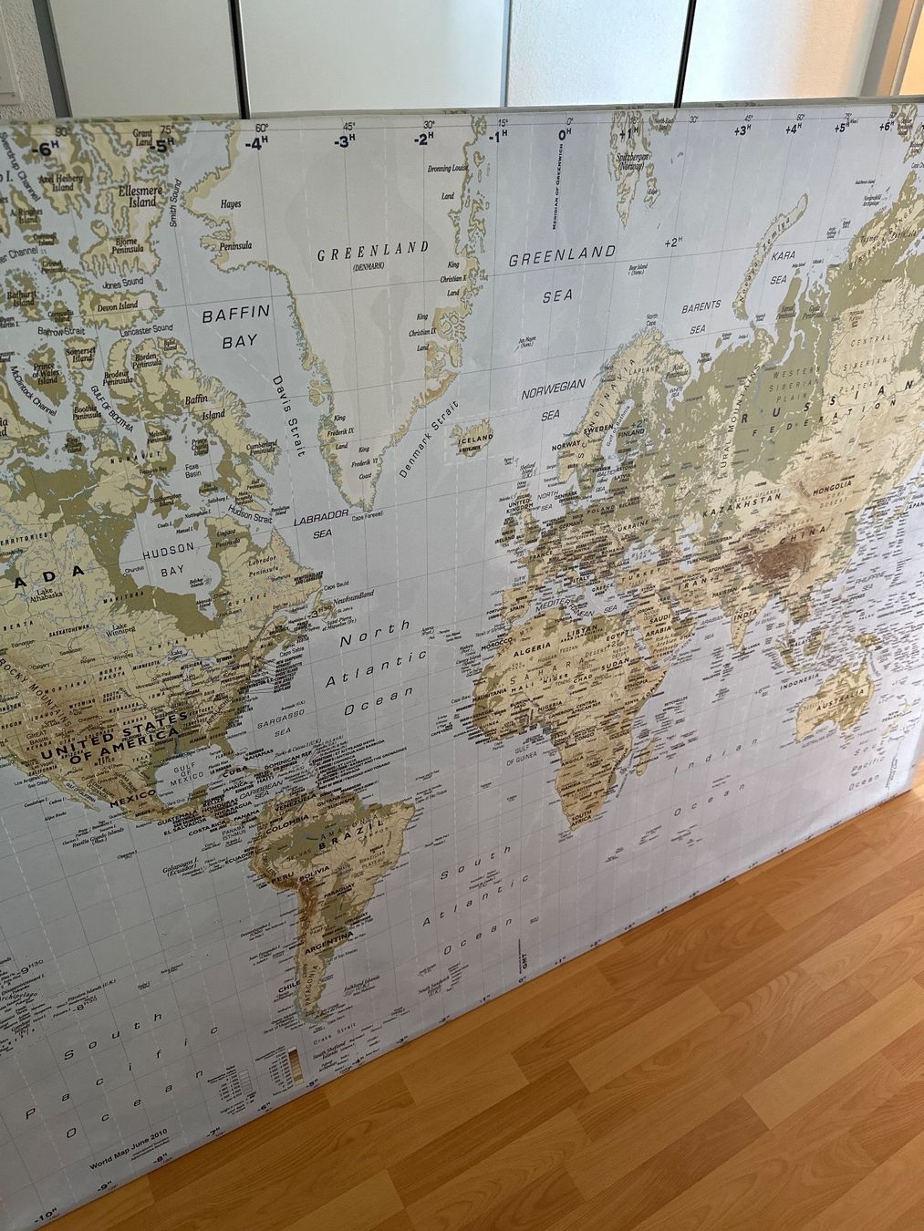 Poster & Bilder: IKEA Bild Weltkarte – Gebraucht aus Muotathal von  1
