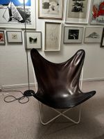 Originaler Hardoy Chair von Jorge Ferrari, Leder, braun !!!