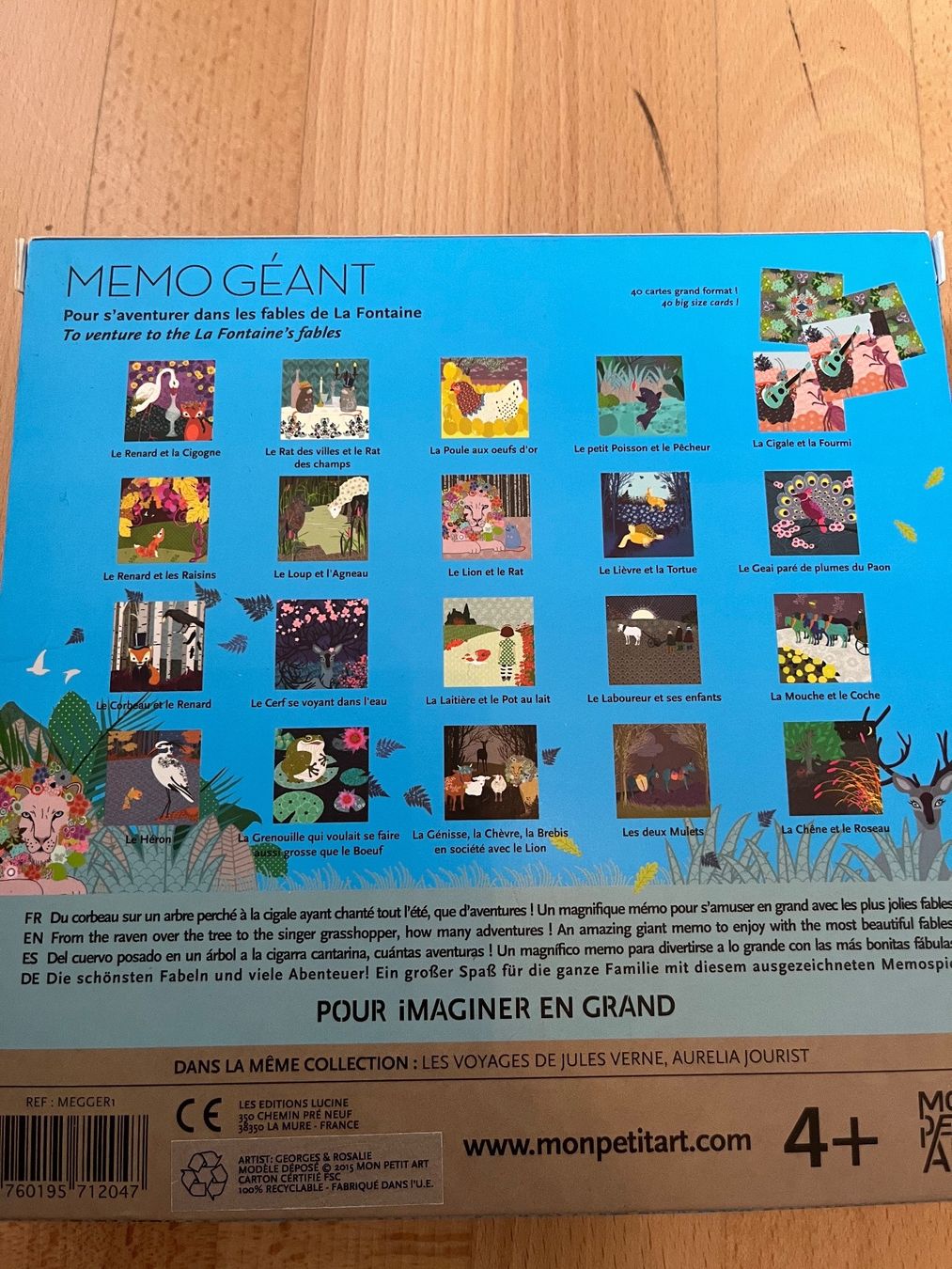 Giochi: Memory Les fables dr La Fontaine – Usato da Winterthur venduto da Tim_76 2