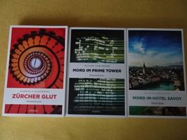 10 CH-Krimis zur Wahl aus 14 Titeln mit Schwerpunkt "Zürich"