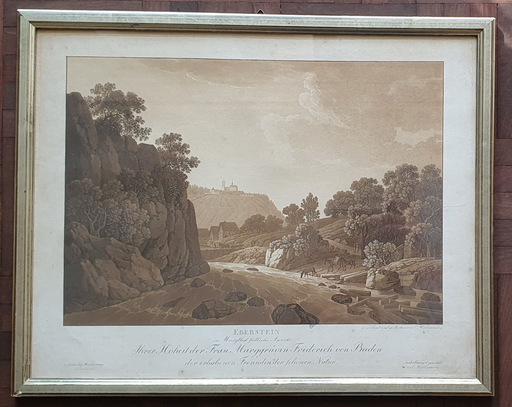 Foto & Immagini: Bild - Eberstein im Murgthal, Aquatinta in Braun – Usato da Kreuzlingen venduto da Rschweiz1