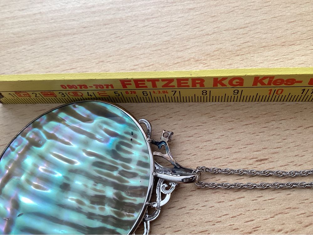 Muschel-Anhänger Halskette Für Damen - Silber & Gold 45cm Trendschmuck