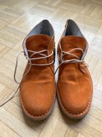 Italian Boots orange suede size 38( insole 25 cm)