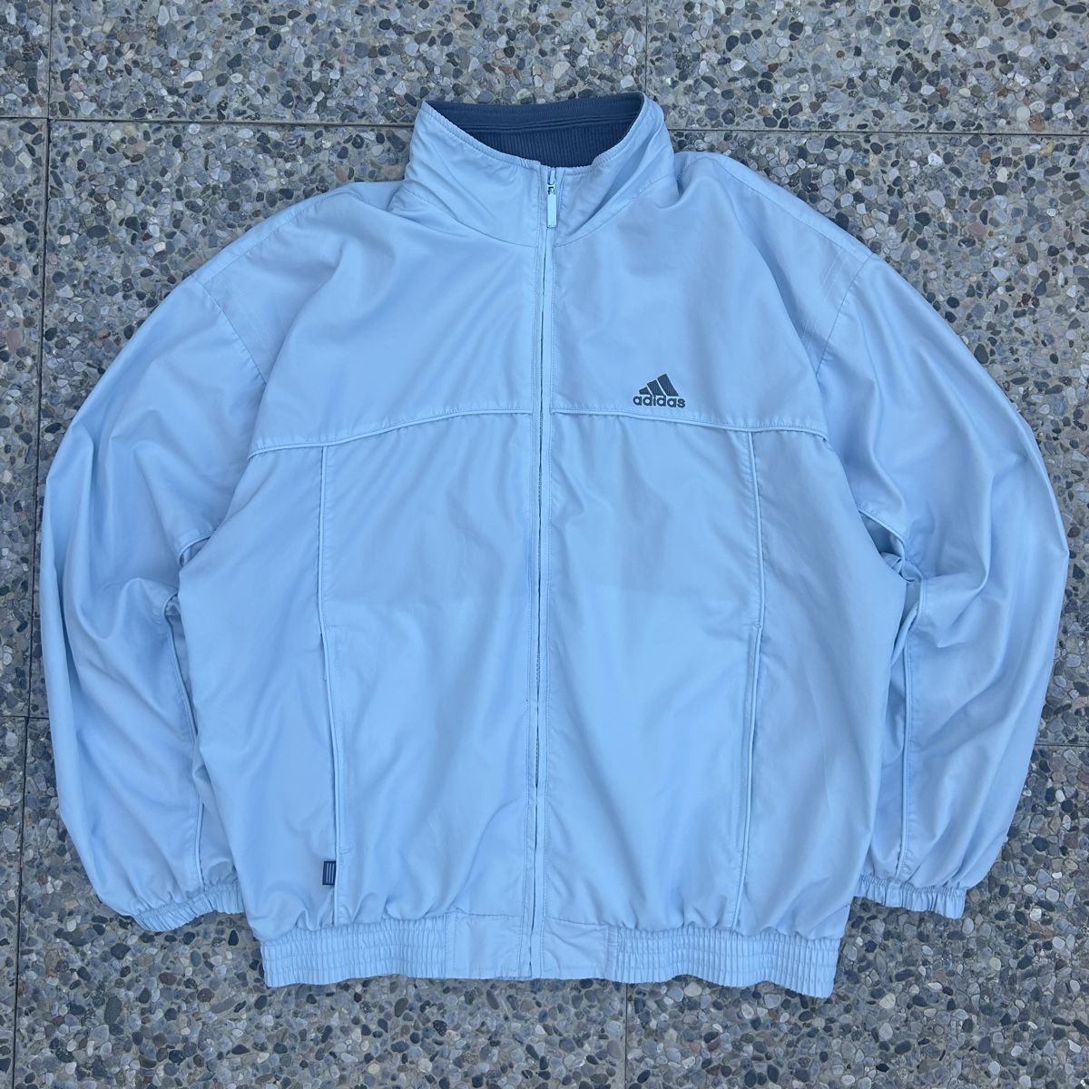 Adidas Giacche: Vintage Adidas light Blue Track Jacket – Usato da brent venduto da fukusapes