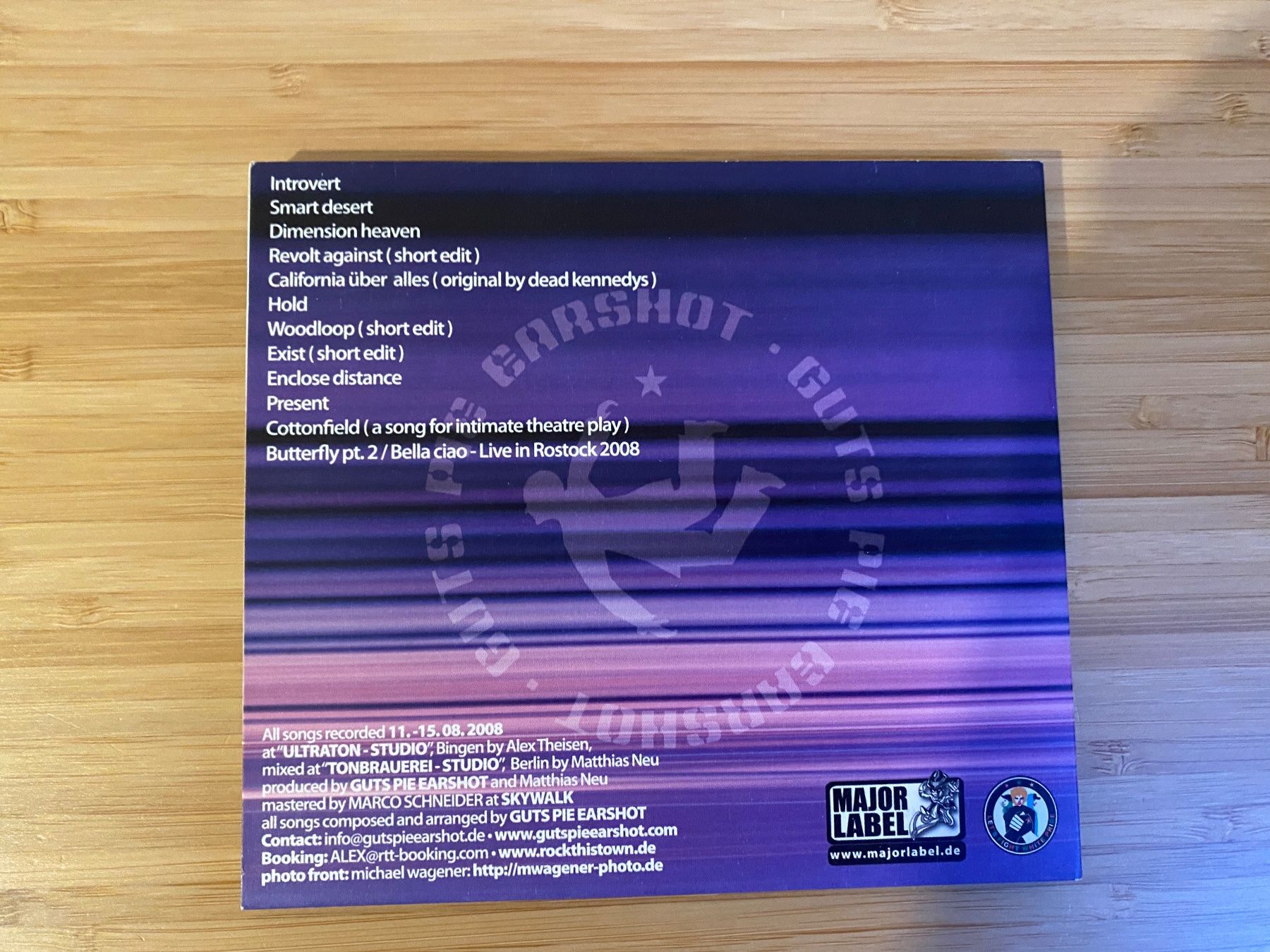 CD: Guts Pie Earshot – Smart Desert – Usato da Zürich venduto da Wim-Broccoli 1