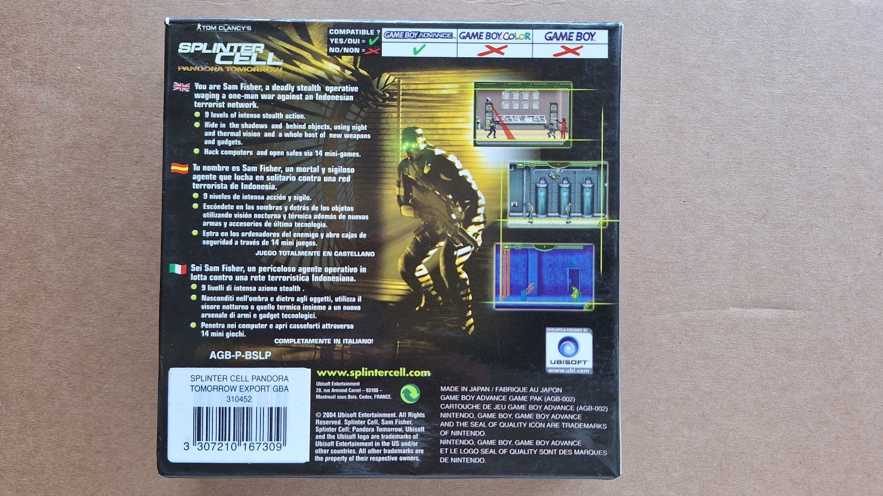 Giochi: Splinter Cell Pandora Tomorrow - Gameboy Advance + OVP – Usato da Altstätten SG venduto da GGsGameshop 1